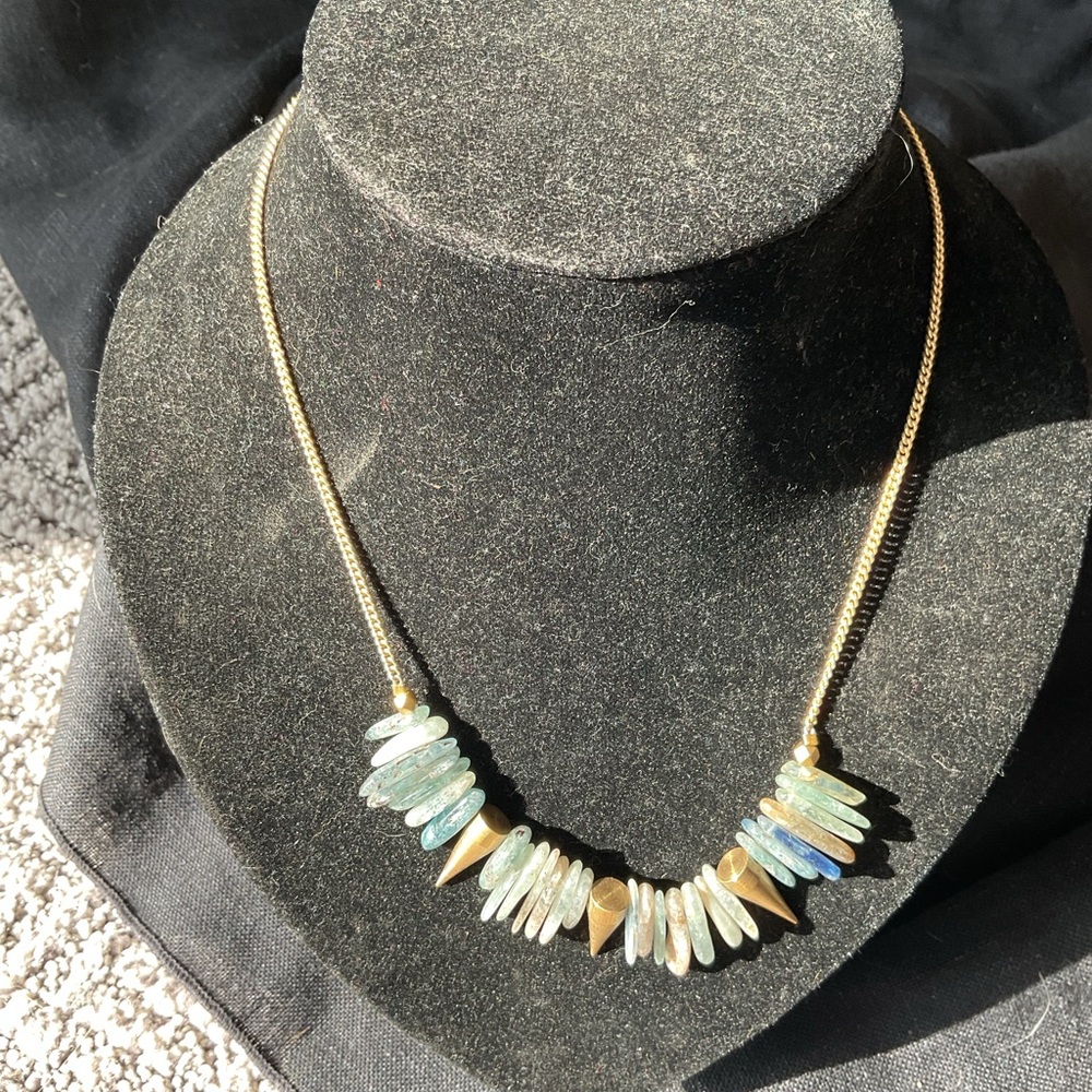 Larissa Loden Kyanite Spike Necklace “16